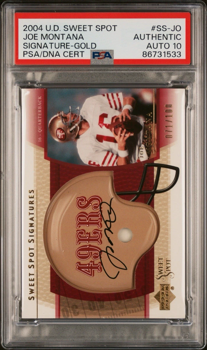 Joe Montana 10 Graded Football Sports Trading Cards & Accessories