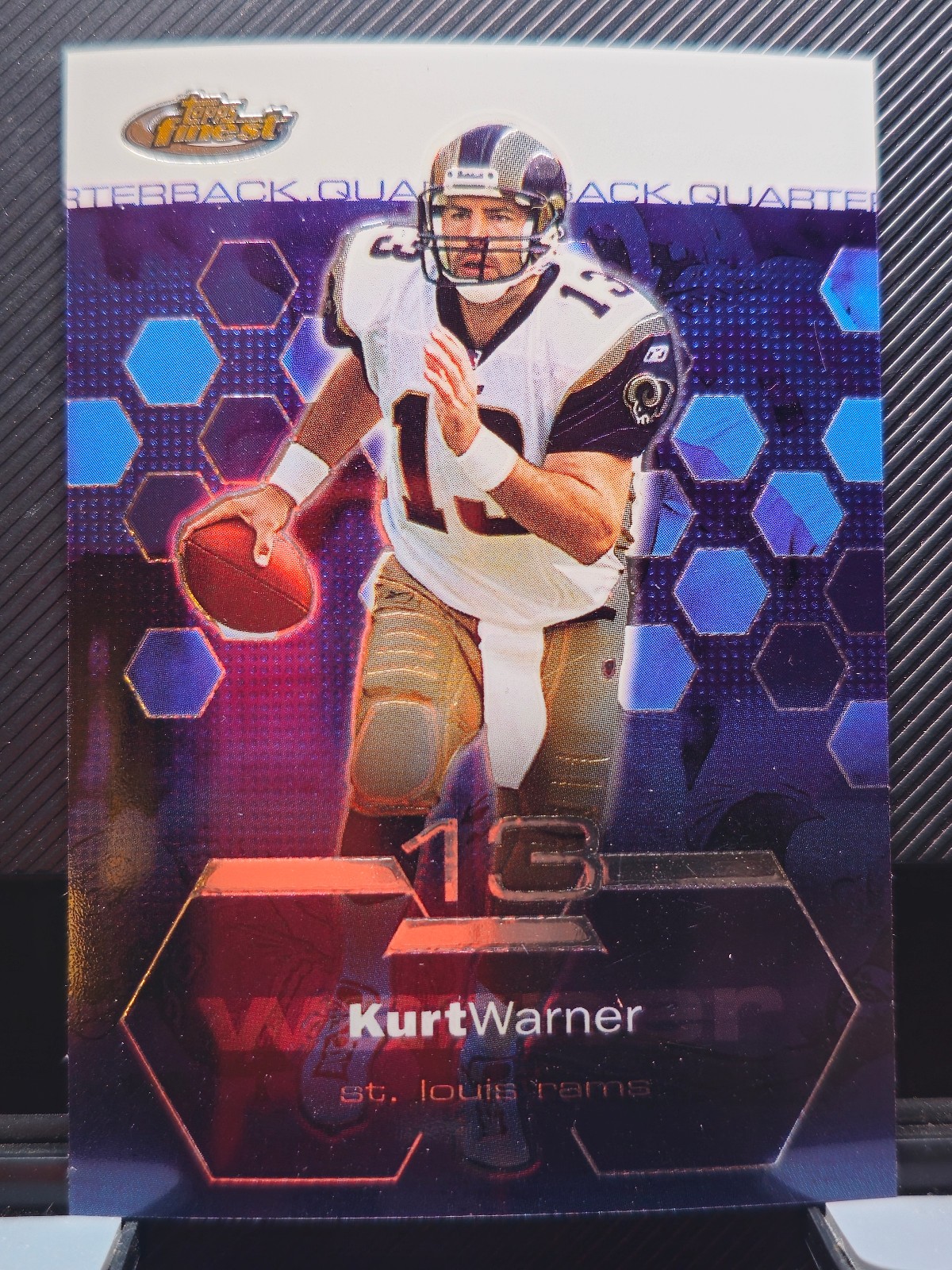 2003 Topps Finest - Kurt Warner #60