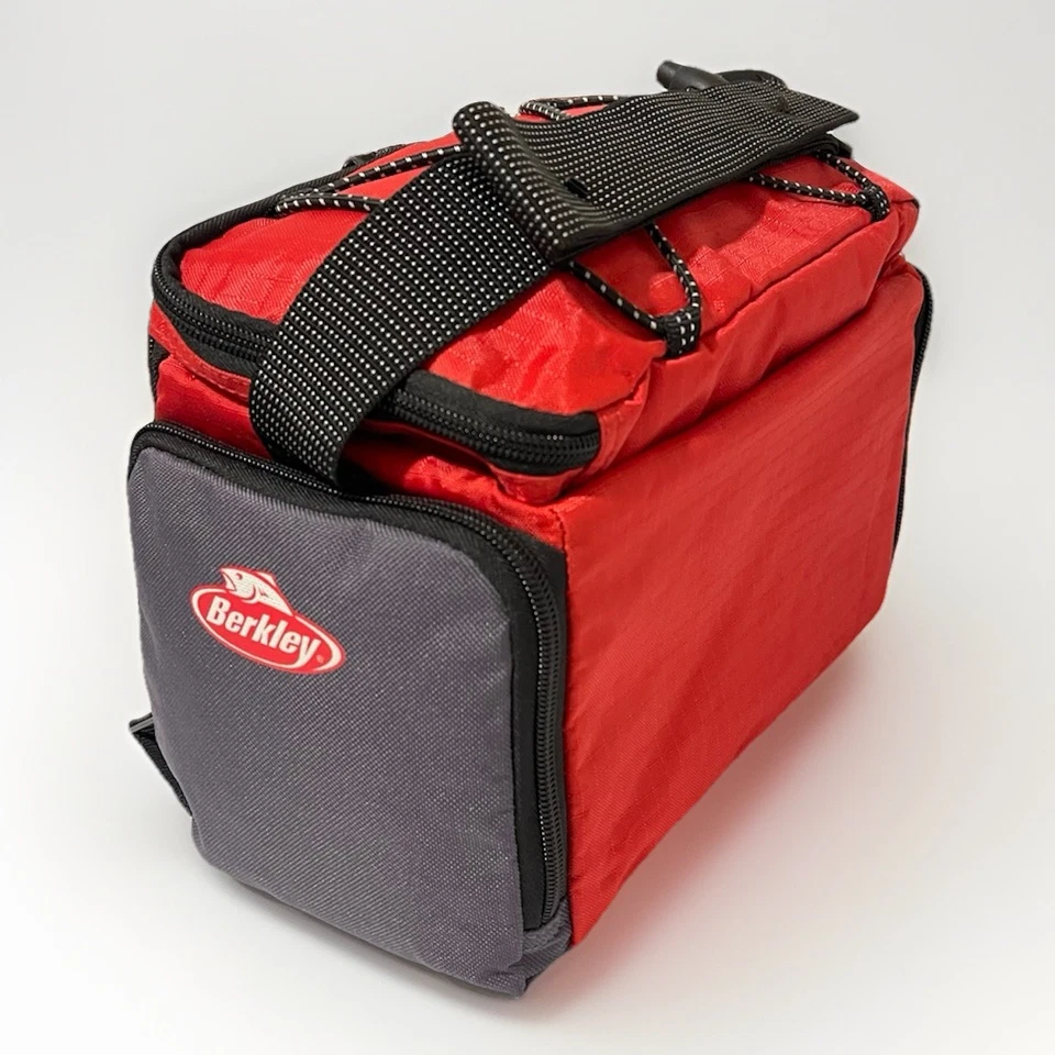 Bolsa de pesca pequeña Berkley rara con 2 cajas utilitarias pequeñas Foto 3 de 4