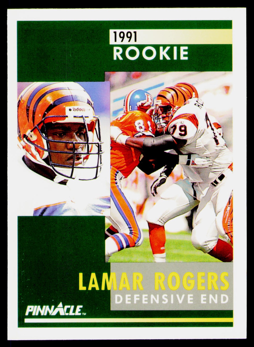 1991 Pinnacle #329 Lamar Rogers
