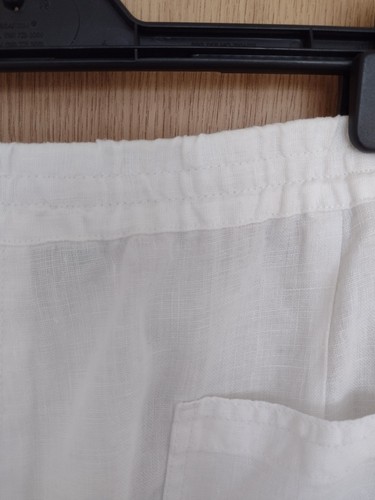 Boden Women's Wide Leg 100% Linen Trousers Size 18 Long with Pockets - Picture 5 of 8