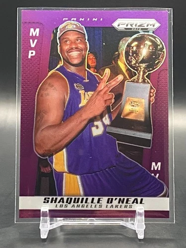 2024-25 Panini Prizm Deca Shaquille O'Neal MVP Purple Prizms #/99 Lakers #295