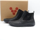 Vivobareftoot Explorer Men's Insulated Leather Chelsea Boots 309616-01 Obsidian