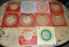 10 VINTAGE CAPITOL 7" 45 RECORD SLEEVE ONLY NO RECORD/VINYL