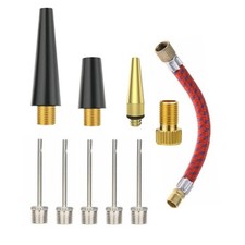 Luftpumpe Ballpumpe Adapter Set Nadel Ball Schlauch Fußball Pumpe Ballnadel 10Tl