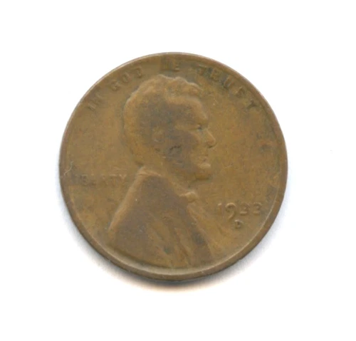 1933-D Lincoln Cent, Nice Very Good Condition, Free Shipping