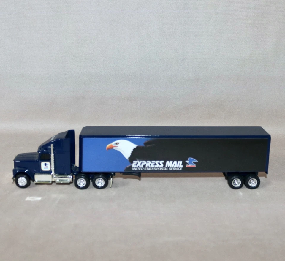 Ertl USPS Express Mail ‘91 International Cab Tractor Trailer Replica #7691 1:64 - Image 4 of 4