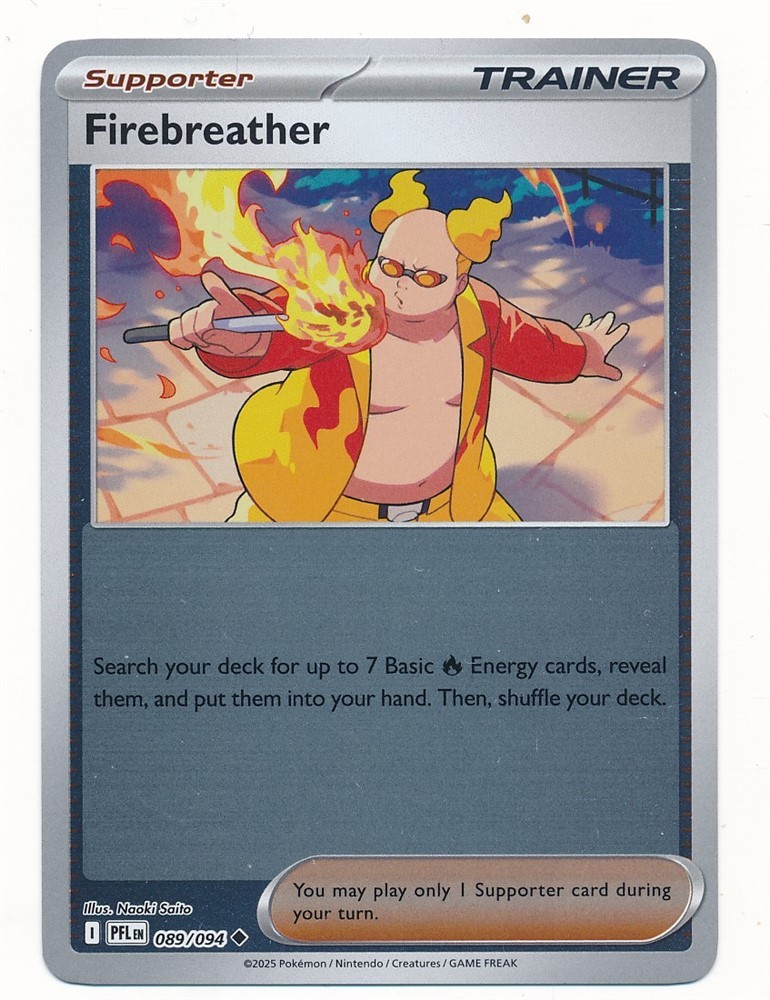 D477882 Pokemon Card Firebreather #89 Phantasmal Flames Reverse Holo