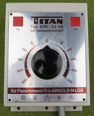 Titan 806 Gleichstrom Trafo 33VA mit Halbwellenanfahrt Transformator Transformer