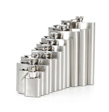 Fiaschetta Acciaio Inox Tascabile 1-18oz Bottiglia Liquore Portatile Whisky Rum