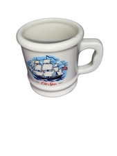 Vtg Old Spice Shaving Cup Mug Grand Turk Salem 1786 USA Ever-Ready Brush Unused
