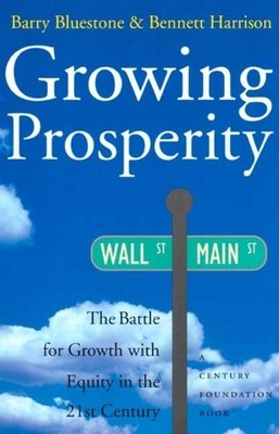 barry bluestone Bennett Harrison Growing Prosperity (Taschenbuch) (US IMPORT)