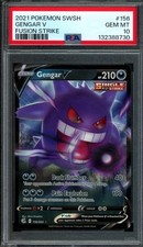 2021 Pokemon Fusion Strike Gengar V 156/264 PSA 10