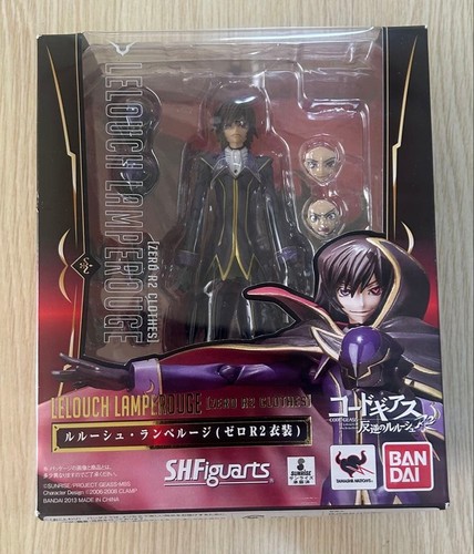 Bandai S.H.Figuarts Code Geass Lelouch Lamperouge Zero R2 Costume Figure Japan - Picture 5 of 9