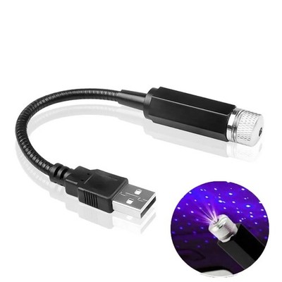 USB LED Car Roof Star Light Galaxy Projector Night Lamp Atmosphere Decor