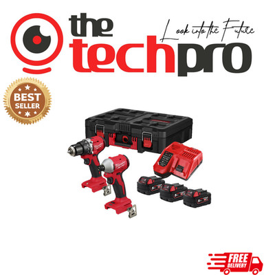 Milwaukee M18BLPP2D3-503P Brushless Doppelpack Kombi-Bohrschrauber & Schlagschrauber 3x5Ah