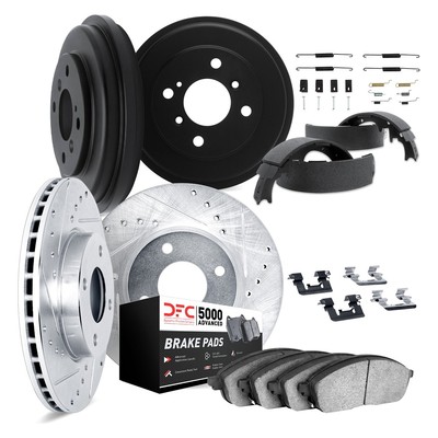 For Mercury Cougar 99-02 Brake Kit DFC PRO-KIT 5000+ Drilled & Slotted Front &