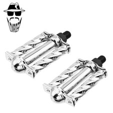 ORIGINAL LOWRIDER 1/2" Chrome Mini Square Twisted Pedals Cruiser/Chopper Bikes.