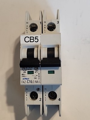 Eaton FAZ-C16/2-NA-L Industrial Circuit Breakers - Warranty & Free Shipping 