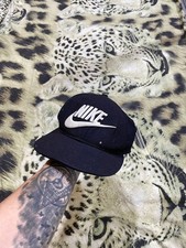 Vintage Nike Hat Cap Running Tennis Swoosh Kids Boys Distressed SunFaded Rare