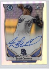 2014 Bowman Draft Chrome Pick Refractor Zech Lemond #BCA-ZL Auto 1t2c