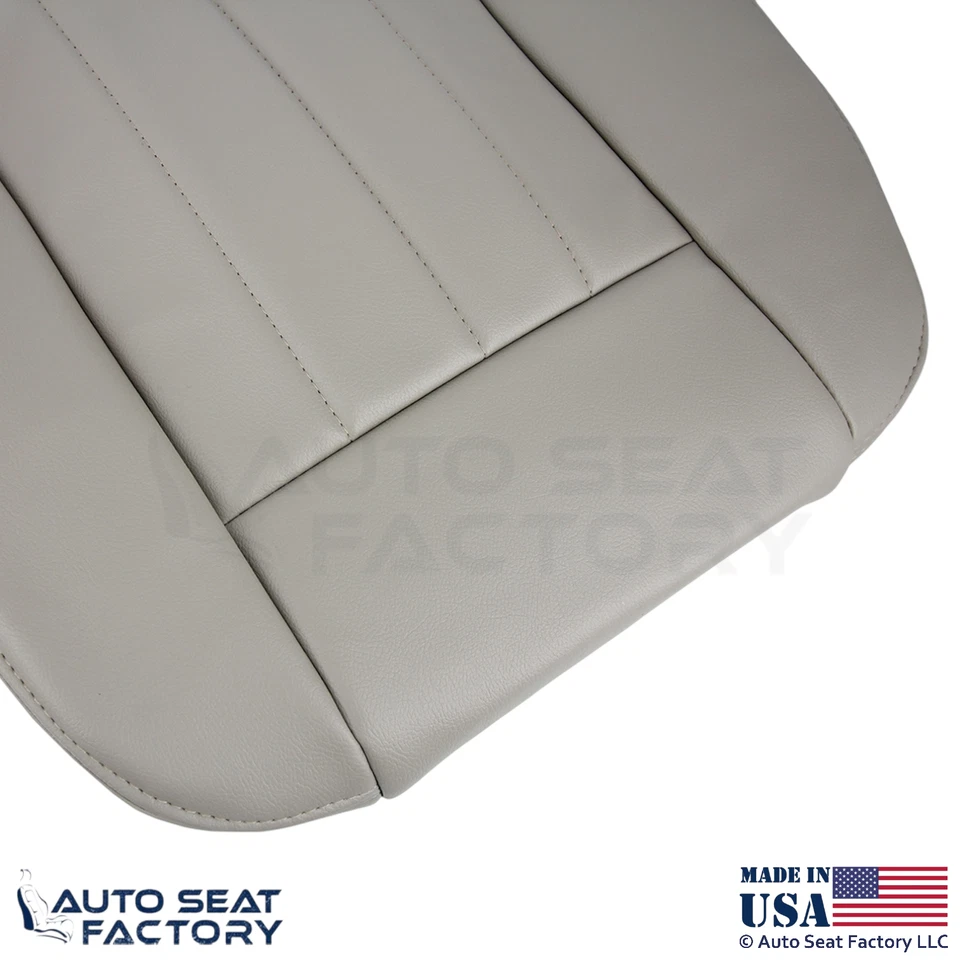 Cubiertas de asiento delanteras inferiores caqui de cuero genuino para Dodge Durango 2004-2006 Foto 4 de 4