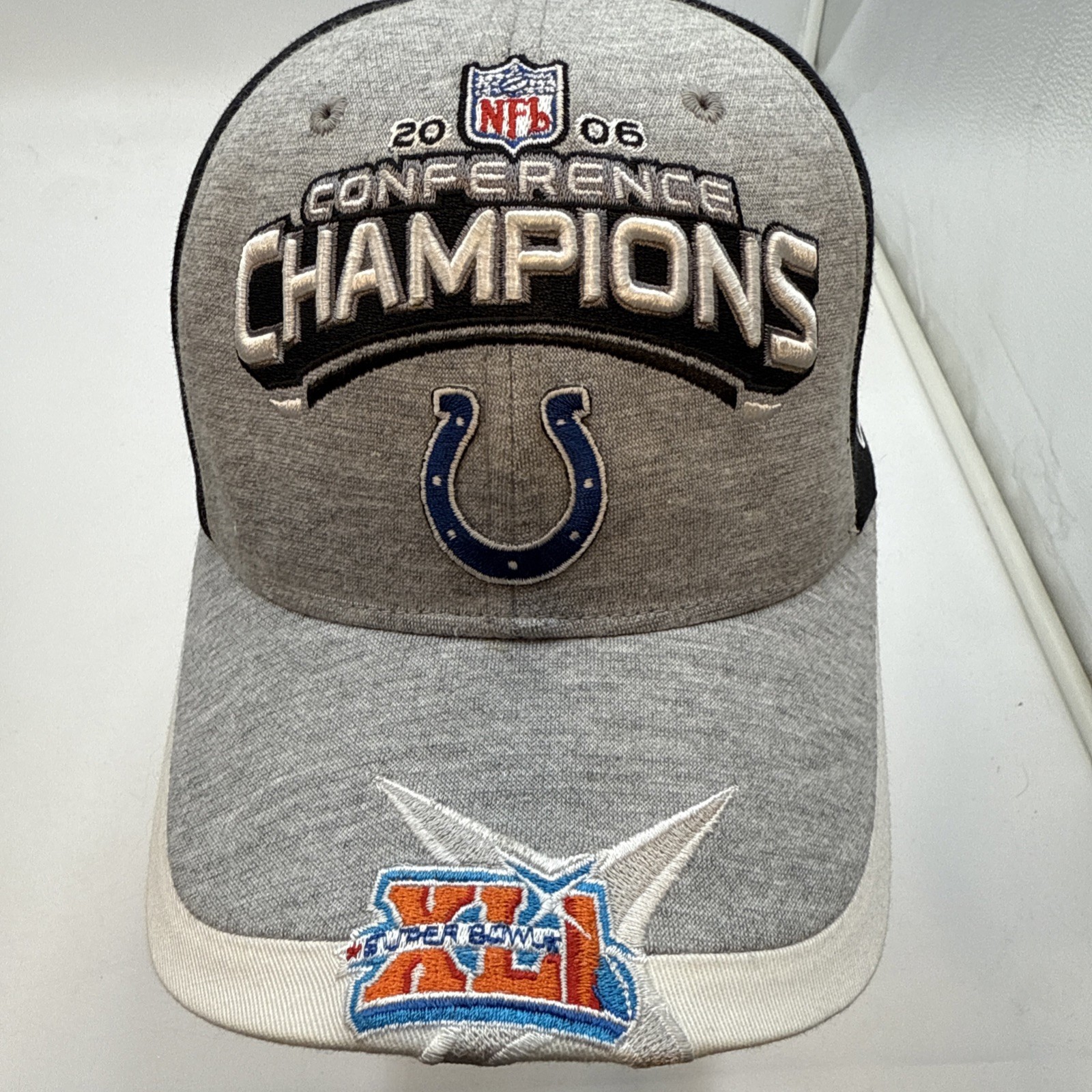 2006 Indianapolis COLTS Conference Champions Super Bowl XLI Reebok Cap NFL Hat