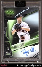 2026 Topps Chrome Black Green Refractor Troy Melton RC Rookie AUTO 07/99 TIGERS