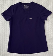 Figs Technical Collection Catarina Womens Size XS Purple Scrub Top