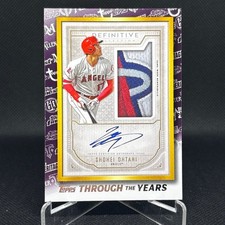 2021 Topps - Topps Through the Years Shohei Ohtani Definitive Patch Auto RP