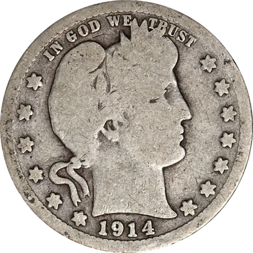 1914-S Barber Quarter