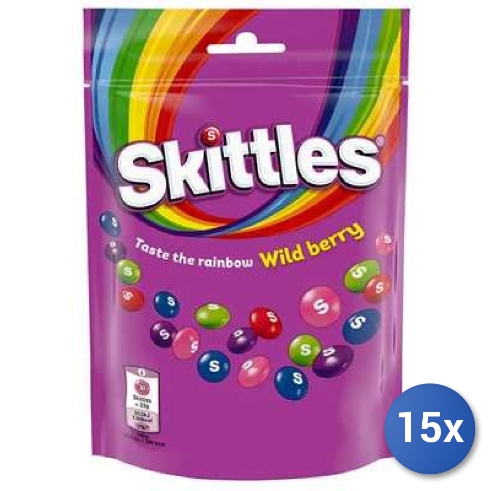 15X Multipack Skittles Wildberry Candy 136G