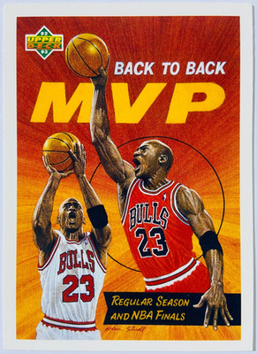 Michael Jordan - Chicago Bulls 1992-93 Upper Deck Back to Back MVP #67