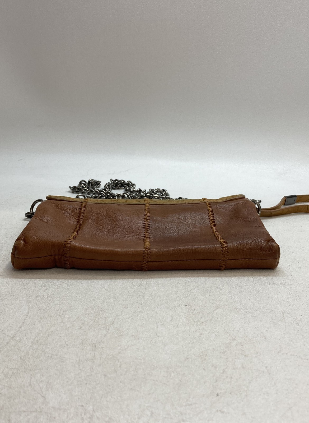 Foley + Corinna Brown Patchwork Leather Snakeskin… - image 3