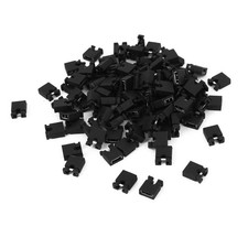 100pc Black Mini 2.54mm Standard Short Circuit Jumper Caps