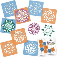 Drawing Stencils for Kids // Set of 8 pcs. // MANDALS