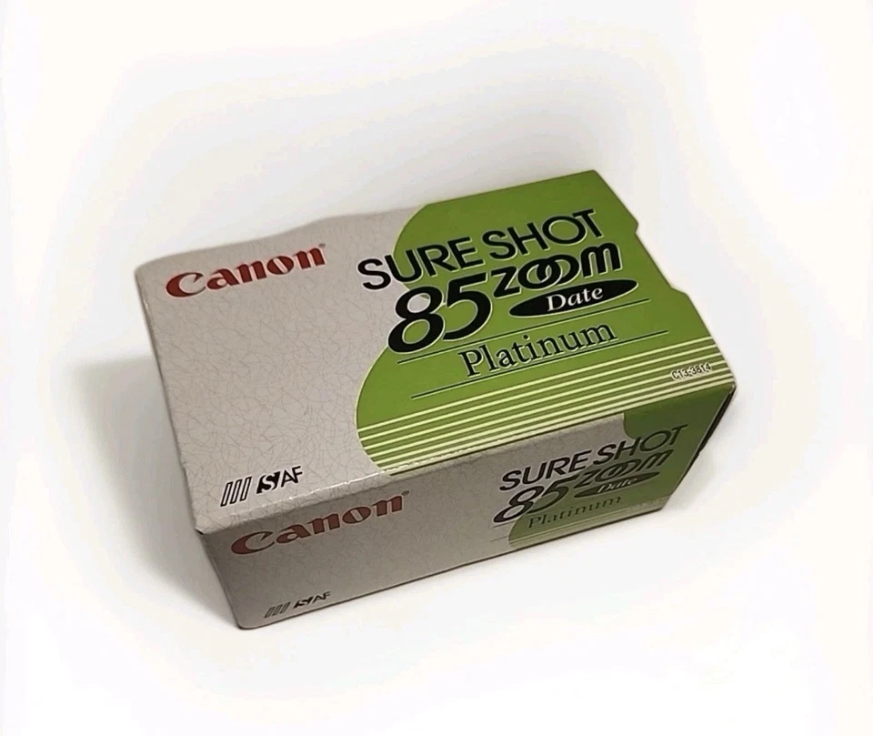 New - Rare Vintage Canon Sure Shot 85 Zoom Date 35mm SLR Film Camera (UNUSED) - Image 2 of 2