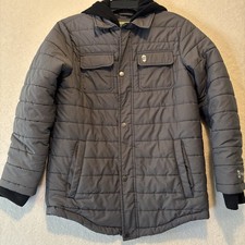 Free Country Boys Medium 10/12 Outdoor Puffy Coat Hooded Fleece Lined Zip