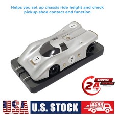 For HO Slot Car Tool Black Aluminum Chassis Setup Block For Viper Bowman Wizzard