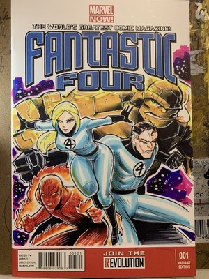 Fantastic Four 1 Original Sketch Cover Variant LACY
