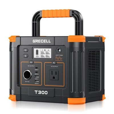 Portable Power Station 300W (Peak 600W), GRECELL 230.88Wh Solar Generator wit...