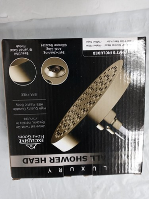 #ad Luxury 6quot; Shower Head High Pressure Rain Bathroom Brushed Gold NEW $16.99