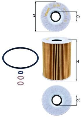 KNECHT OX 254D2 Oil Filter for BMW