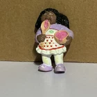 Vintage Cabbage Patch 1984 Black Girl Figure Baking Apron Pigtails Hong Kong