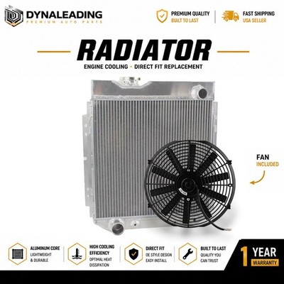 Ford Mustang Falcon Mercury Comet 3Row Aluminum Radiator 14'' Fan 1960-66