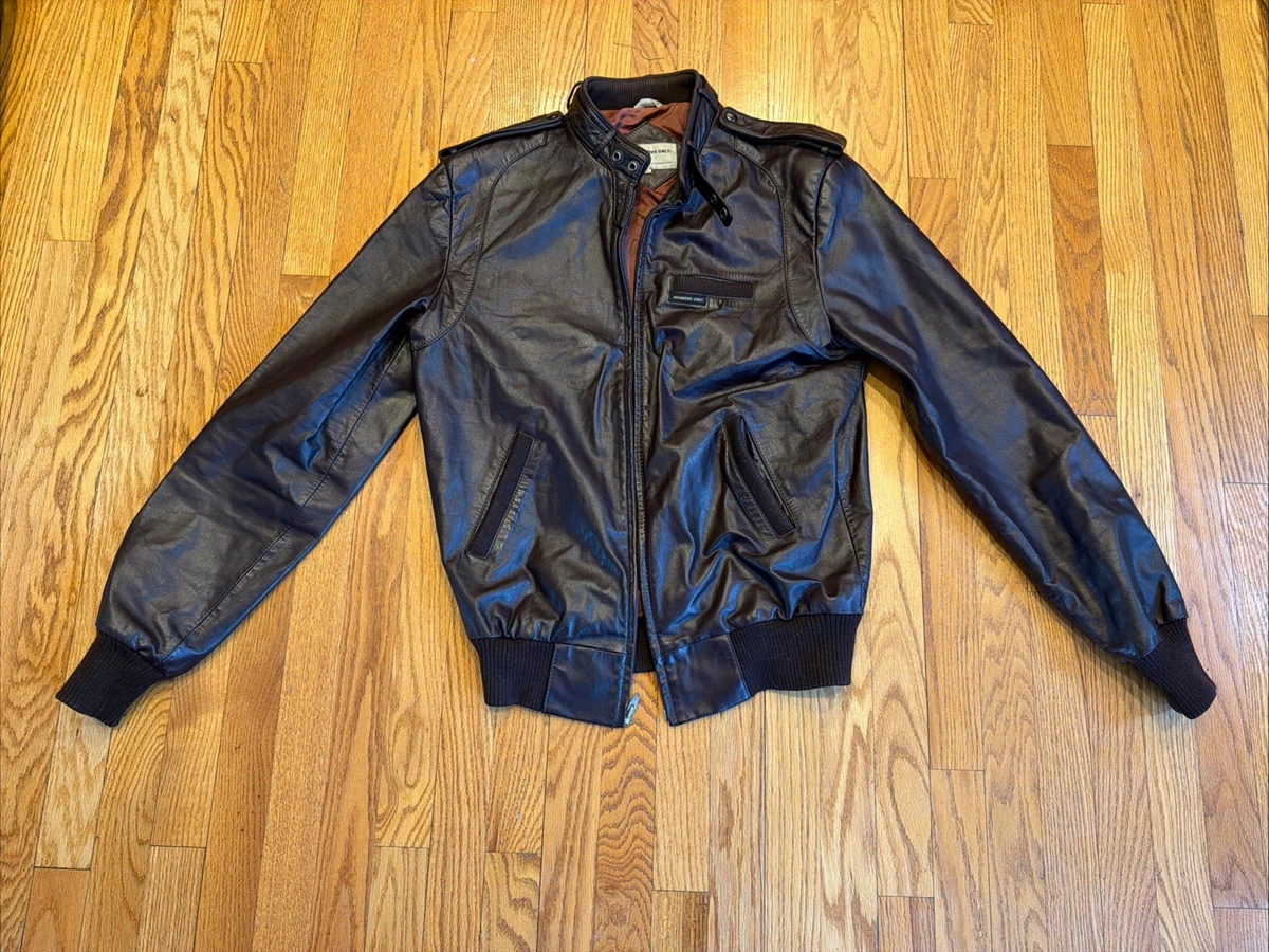vintage members only leather jacket products for sale | eBay