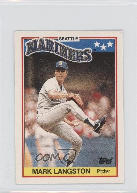1988 Topps United Kingdom Minis Tiffany Mark Langston #42 0b5
