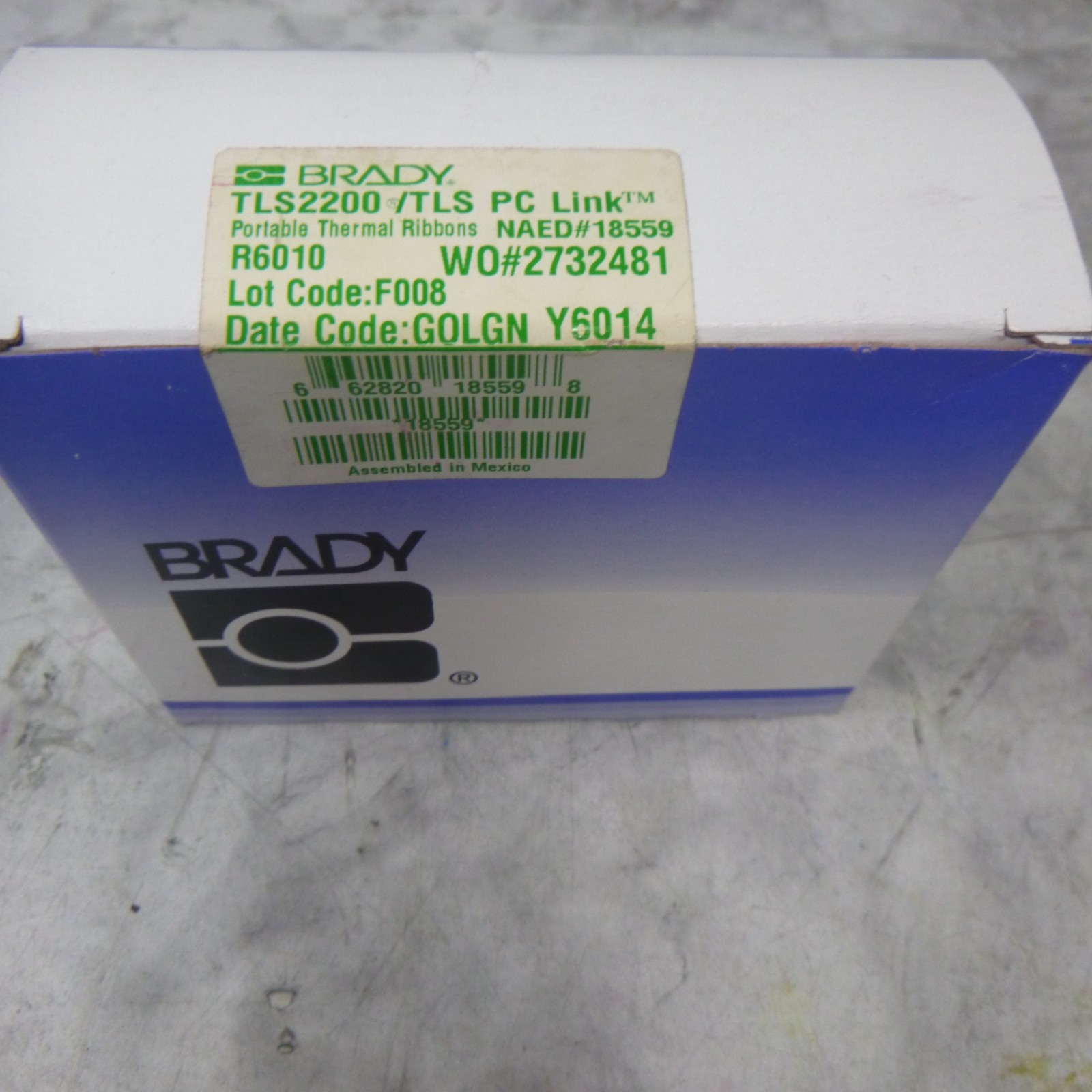 New Brady TLS2200 TLS PC Link Portable Thermal Ribbon R6010..
