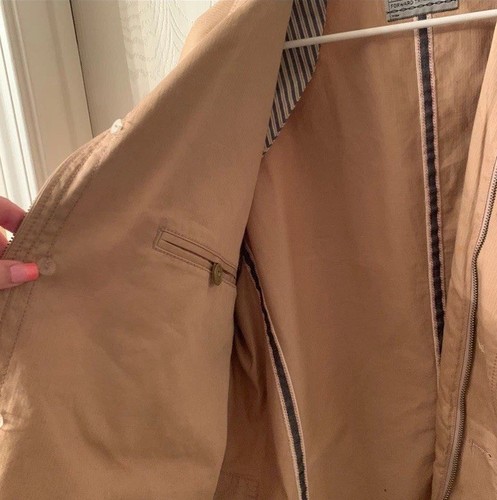 SEVEN 7 FOR ALL MANKIND Khaki Tan Sport Jacket Size XL Mens Vintage Red Line - Picture 7 of 11