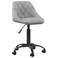 Vidaxl BüRostuhl Hellgrau Samt Neu